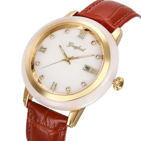 wristwatches gezfeel pure natural white jade men's watch quartz watches factory outlet with appraisal certificate high-end gift box pac, Slivery;brown
wristwatches gezfeel pure natural white jade men's watch quartz watches factory outlet with appraisal certificate high-end gift box pac, Slivery;brown