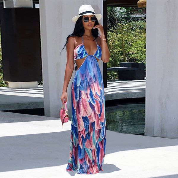 print bodycon maxi dress halter beach dress summer boho clothing for women long dresses night club female dress, Black;white
print bodycon maxi dress halter beach dress summer boho clothing for women long dresses night club female dress, Black;white
