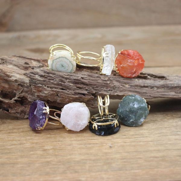cluster rings irregular raw stone gold adjustable healing crystal quartz amethysts agates drusy ring women jewelry drop,qc4044, Golden;silver
cluster rings irregular raw stone gold adjustable healing crystal quartz amethysts agates drusy ring women jewelry drop,qc4044, Golden;silver