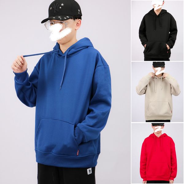 mens sweater 2021 new autumn and winter men's pullover hooded sweater loose plush brushed bottom shirt solid color long sleeve couple, Black
mens sweater 2021 new autumn and winter men's pullover hooded sweater loose plush brushed bottom shirt solid color long sleeve couple, Black