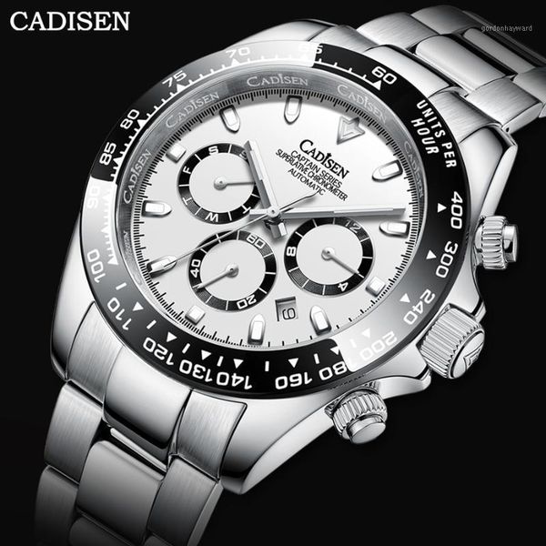 wristwatches cadisen men mechanical watch ceramic bezel day date 100m waterproof sapphire automatic wristwatch, Slivery;brown
wristwatches cadisen men mechanical watch ceramic bezel day date 100m waterproof sapphire automatic wristwatch, Slivery;brown