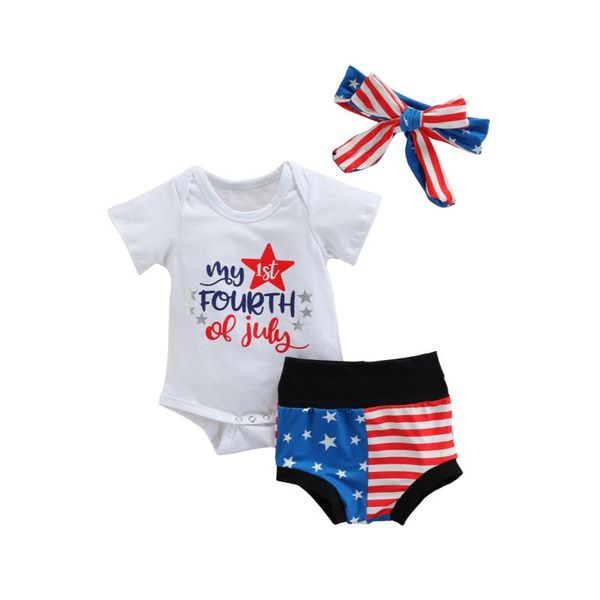 clothing sets 2021 0-18m cute baby girl clothes set independence day 3pcs letter print short sleeve romper+stars and striped shorts+headband, White
clothing sets 2021 0-18m cute baby girl clothes set independence day 3pcs letter print short sleeve romper+stars and striped shorts+headband, White