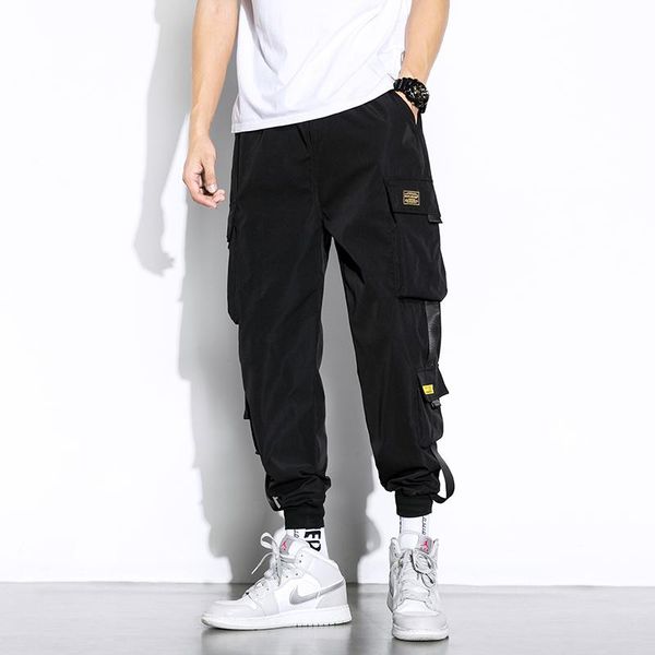 men's pants 2021 uniuqe hip hop joggers cargo men harem multi-pocket ribbons man sweatpants streetwear casual coupls, Black
men's pants 2021 uniuqe hip hop joggers cargo men harem multi-pocket ribbons man sweatpants streetwear casual coupls, Black