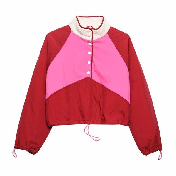 women's jackets women autumn winter red patchwork thick jacket coat female stand collar single breasted pocket loose warm street wear c, Black;brown
women's jackets women autumn winter red patchwork thick jacket coat female stand collar single breasted pocket loose warm street wear c, Black;brown