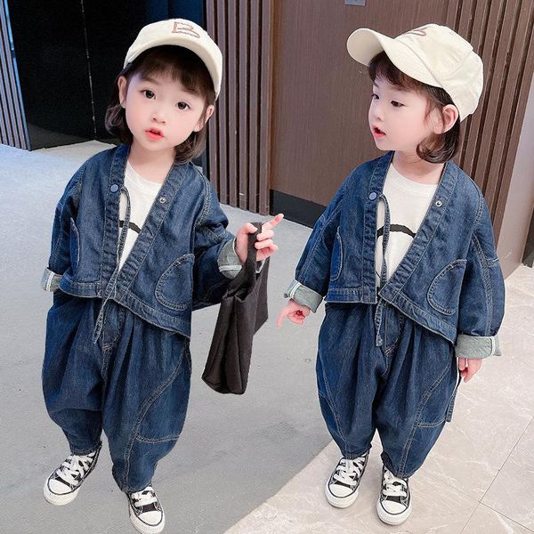 clothing sets girls irregular denim set 2021 spring and autumn children korean fashion little kids leisure coat + jeans, White
clothing sets girls irregular denim set 2021 spring and autumn children korean fashion little kids leisure coat + jeans, White
