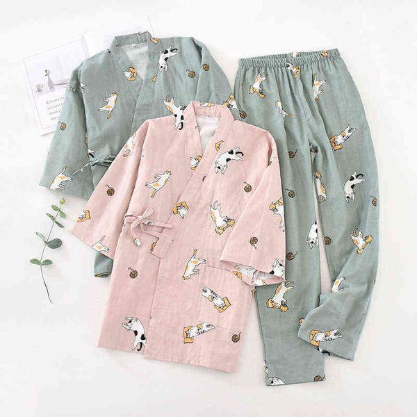 japanese kimono suit couple pajamas men and women spring and autumn encryption cotton gauze kimono home service summer robe sets 211111, Black;brown
japanese kimono suit couple pajamas men and women spring and autumn encryption cotton gauze kimono home service summer robe sets 211111, Black;brown