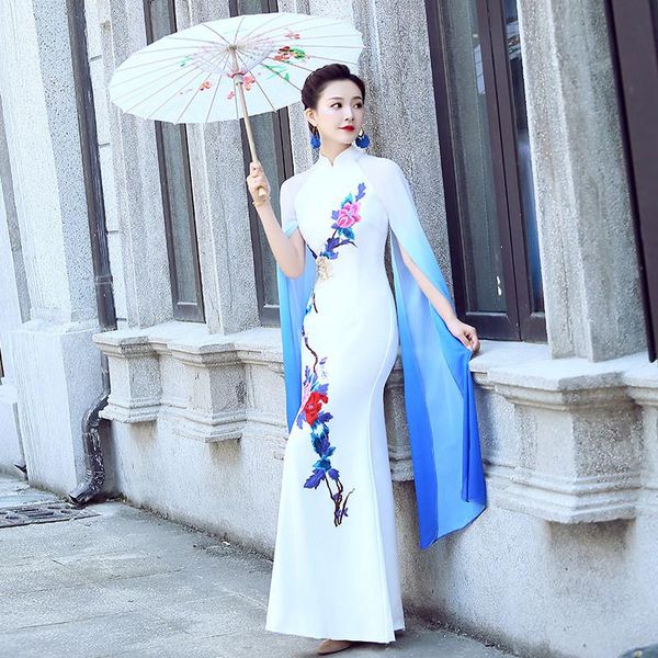 chinese long cheongsam traditional china style party qipao robe oriental womens elegant evening dress vestido custom size ethnic clothing, Red
chinese long cheongsam traditional china style party qipao robe oriental womens elegant evening dress vestido custom size ethnic clothing, Red