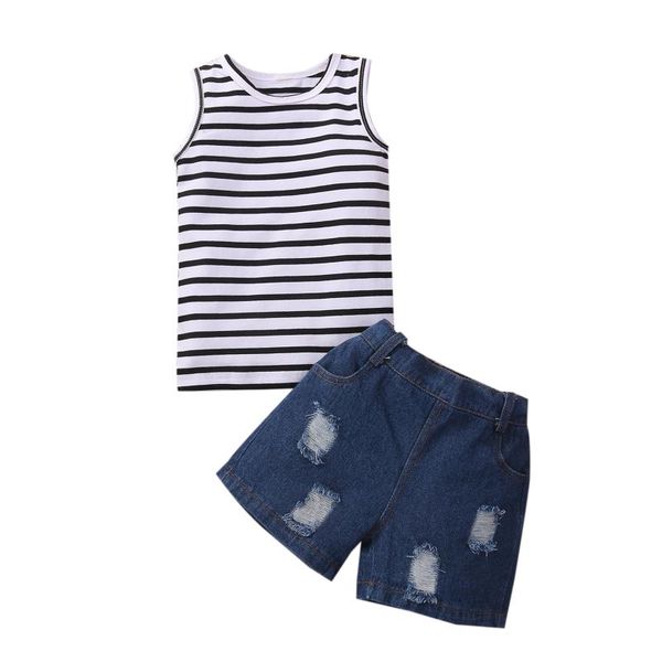boys 12m-4t casual two-piece clothes set sleeveless round collar + blue shorts, grey/ black clothing sets, White
boys 12m-4t casual two-piece clothes set sleeveless round collar + blue shorts, grey/ black clothing sets, White