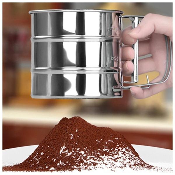 handheld mesh flour sifter stainless sieve cup powder icing sugar bake pastry tool hand-pressed sifters 1121#30 baking & tools
handheld mesh flour sifter stainless sieve cup powder icing sugar bake pastry tool hand-pressed sifters 1121#30 baking & tools