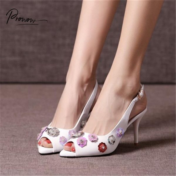 dress shoes prowow spring summer style white pink women sandals open toe buckle strap flower thin high heel ladies party woman, Black
dress shoes prowow spring summer style white pink women sandals open toe buckle strap flower thin high heel ladies party woman, Black