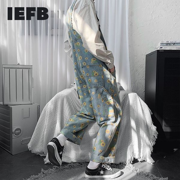 iefb little daisy printed overalls denim trousers for men and women loose casual jeans jumpsuit vintage streetwear 210524, Blue
iefb little daisy printed overalls denim trousers for men and women loose casual jeans jumpsuit vintage streetwear 210524, Blue