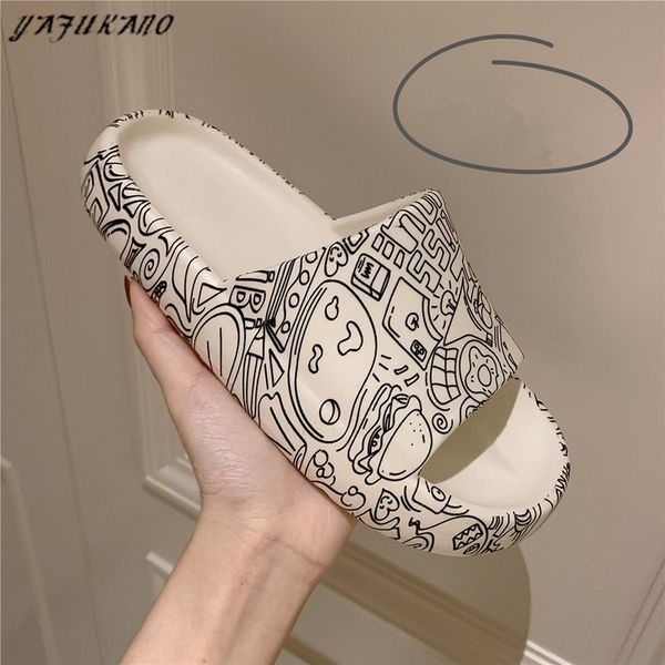 official website 70% off outlet couple slippers womens sandals graffiti casual beach non-slip thick-soled slides plus size 43 44 45, Black
official website 70% off outlet couple slippers womens sandals graffiti casual beach non-slip thick-soled slides plus size 43 44 45, Black