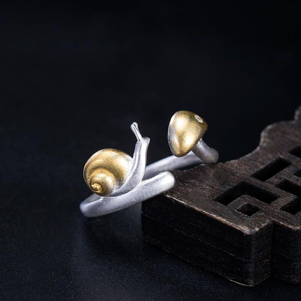 cluster rings vla 925 silver personalized lovely snail ring for women with adjustable size mushroom inlaid zircon, Golden;silver
cluster rings vla 925 silver personalized lovely snail ring for women with adjustable size mushroom inlaid zircon, Golden;silver
