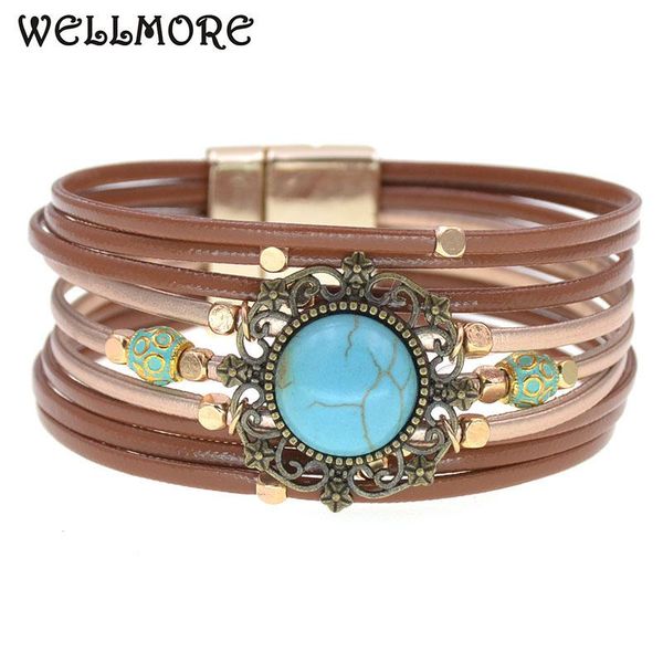 bohemia charm leather bracelets for women 2021 fashion simple stone multilayer wrap bracelet female jewelry wholesale, Golden;silver
bohemia charm leather bracelets for women 2021 fashion simple stone multilayer wrap bracelet female jewelry wholesale, Golden;silver