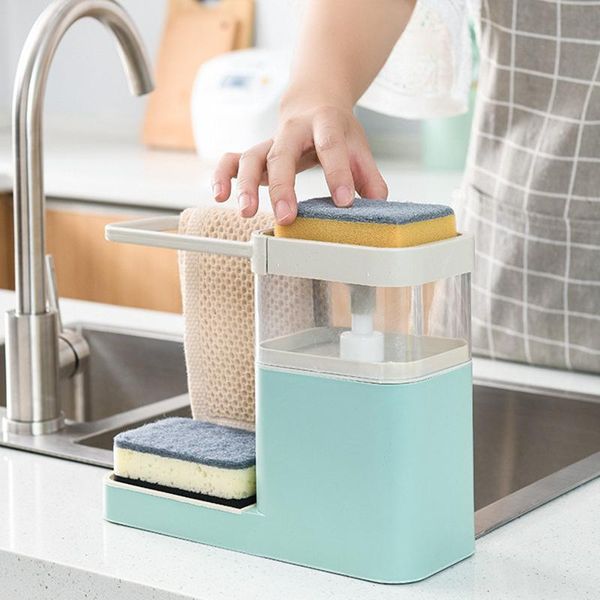 liquid soap dispenser 800ml pump with sponge holder cleaning container press organizer kitchen cleaner tools
liquid soap dispenser 800ml pump with sponge holder cleaning container press organizer kitchen cleaner tools