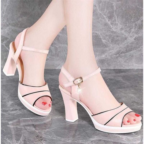 sandals women's summer thick heel new wedge mid- shoes open toe fish mouth buckle sandals for women y0721, Black
sandals women's summer thick heel new wedge mid- shoes open toe fish mouth buckle sandals for women y0721, Black