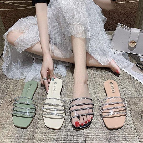 slippers rhinestone women flat summer transparent flip-flops non-slip home flats slides casual female outdoor beach shoes sandal mmyi, Black
slippers rhinestone women flat summer transparent flip-flops non-slip home flats slides casual female outdoor beach shoes sandal mmyi, Black