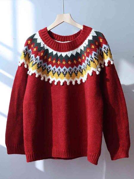 retro nordic girls pullover sweater o neck drop shoulder sleeve female sweaters autumn winter festival ladies pullovers 210518, White
retro nordic girls pullover sweater o neck drop shoulder sleeve female sweaters autumn winter festival ladies pullovers 210518, White