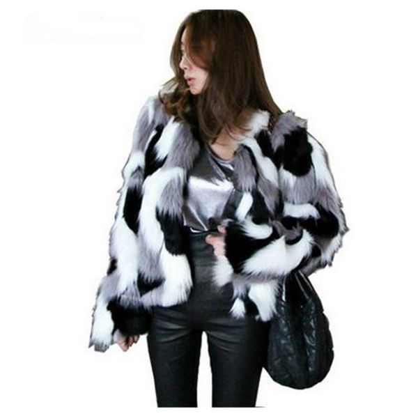 s/9xl women mixed color man-made fur jacket casual plus size faux coats female short outwear casaco de pele falso ck43 211220, Black
s/9xl women mixed color man-made fur jacket casual plus size faux coats female short outwear casaco de pele falso ck43 211220, Black
