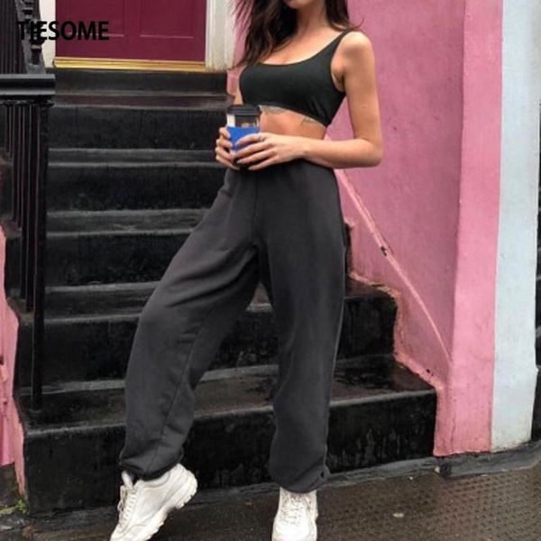 women's pants & capris tiesome 2021 winter autumn trousers solid casual bottom pockets elastic waist sweatpants women trouser for femal, Black;white
women's pants & capris tiesome 2021 winter autumn trousers solid casual bottom pockets elastic waist sweatpants women trouser for femal, Black;white
