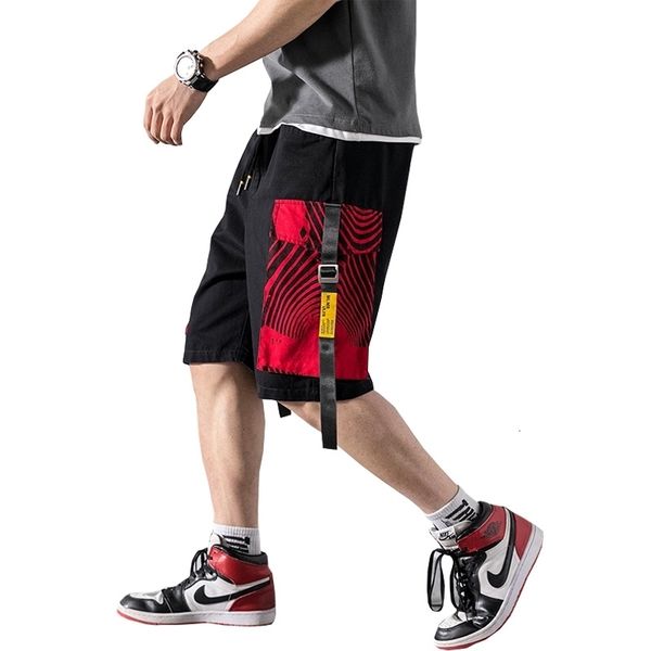 men's shorts new summer ribbons streetwear bermuda man multi-pocket punk casual knee length short pants abz359 wo2a, White;black
men's shorts new summer ribbons streetwear bermuda man multi-pocket punk casual knee length short pants abz359 wo2a, White;black