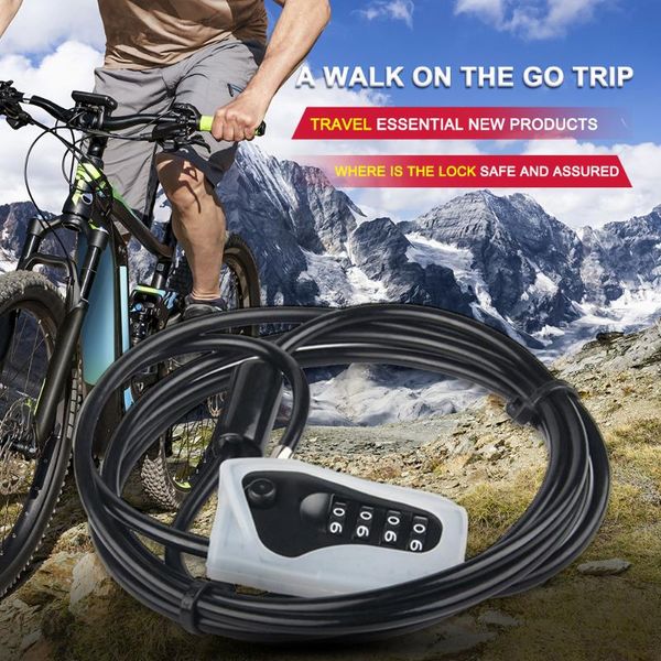 bike locks mountain bicycle cable coil zinc alloy 4-digit code combination security lock road accessories
bike locks mountain bicycle cable coil zinc alloy 4-digit code combination security lock road accessories