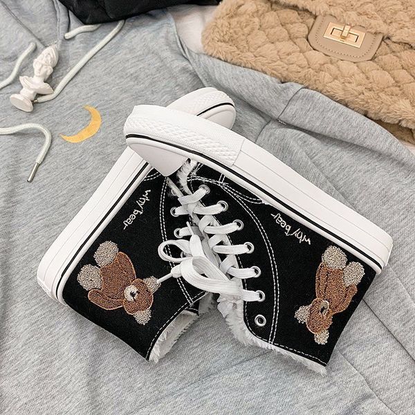 dress shoes winter of stuffed animal women embroidered bear canvas shoes arrival ladies black casual zapatillas mujer a87a
dress shoes winter of stuffed animal women embroidered bear canvas shoes arrival ladies black casual zapatillas mujer a87a