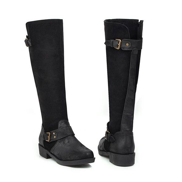 boots asileto women knee bottes femme faux leather rivets sequined round toe square thick heel zipper bukle big size 44 casual1 ih4s, Black
boots asileto women knee bottes femme faux leather rivets sequined round toe square thick heel zipper bukle big size 44 casual1 ih4s, Black