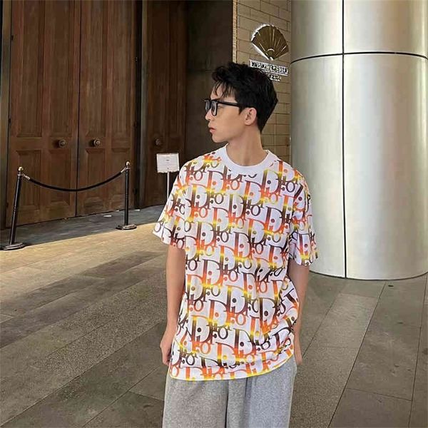 family 2022 spring and summer new couple style gradient full printed letters leisure round neck short sleeve t-shirt men's women's, White
family 2022 spring and summer new couple style gradient full printed letters leisure round neck short sleeve t-shirt men's women's, White