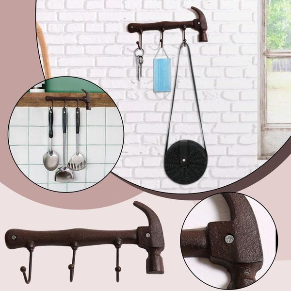 hooks & rails hammer shaped hook american antique wrought iron bar decoration retro home ornaments creative hanging clothes hat scarf key #2
hooks & rails hammer shaped hook american antique wrought iron bar decoration retro home ornaments creative hanging clothes hat scarf key #2