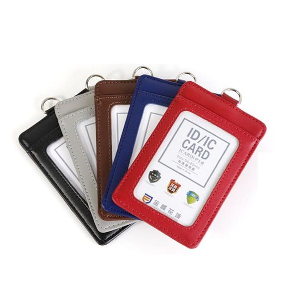 card holders vertical pu leather work id badge holder with 1 clear window & slot and detachable neck lanyard, Brown;gray
card holders vertical pu leather work id badge holder with 1 clear window & slot and detachable neck lanyard, Brown;gray