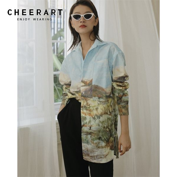 oil painting fall women blouses long sleeve button up collar designer shirt big print blouse fashion clothing 210427, White
oil painting fall women blouses long sleeve button up collar designer shirt big print blouse fashion clothing 210427, White