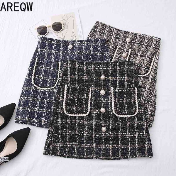 spring autumn women clothes tweed skirts slim short mini skirt with two pockets 210507, Black
spring autumn women clothes tweed skirts slim short mini skirt with two pockets 210507, Black