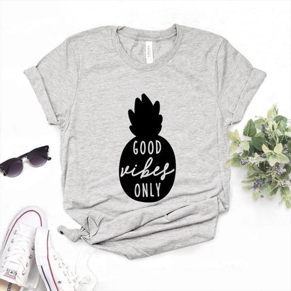 good vibes only print mens and women cotton casual funny lady yong girl tee 6 color a 1145, White;black
good vibes only print mens and women cotton casual funny lady yong girl tee 6 color a 1145, White;black