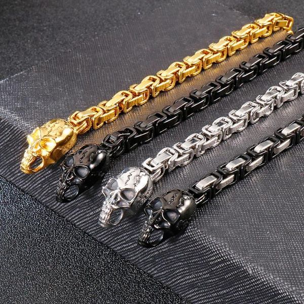 charm bracelets jewels store skull accessories men's stainless steel 210mm four-color optional bracelet jewelry for man js13822, Golden;silver
charm bracelets jewels store skull accessories men's stainless steel 210mm four-color optional bracelet jewelry for man js13822, Golden;silver