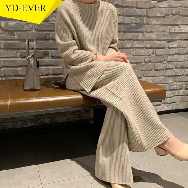 autumn winter 2 pieces knit sets causal long sleeve o-neck sweater + wide leg pants korean suits women's two piece, White
autumn winter 2 pieces knit sets causal long sleeve o-neck sweater + wide leg pants korean suits women's two piece, White