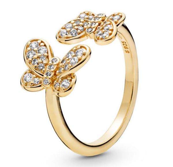 cluster rings genuine 925 sterling silver pan ring golden shine dazzling butterflies for women wedding party gift fashion jewelry, Golden;silver
cluster rings genuine 925 sterling silver pan ring golden shine dazzling butterflies for women wedding party gift fashion jewelry, Golden;silver