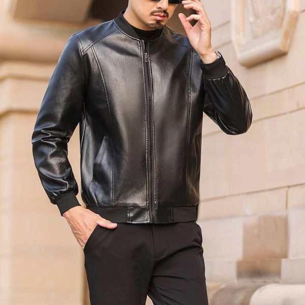 men's jackets pu leather jacket men slim office business zipper pocket solid color plus size male outerwear 2021 fashion, Black;brown
men's jackets pu leather jacket men slim office business zipper pocket solid color plus size male outerwear 2021 fashion, Black;brown