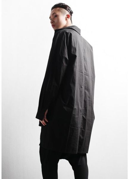men's casual shirts shirt fashion handsome personality irregular lapel long sleeve stage loose large size top, White;black
men's casual shirts shirt fashion handsome personality irregular lapel long sleeve stage loose large size top, White;black