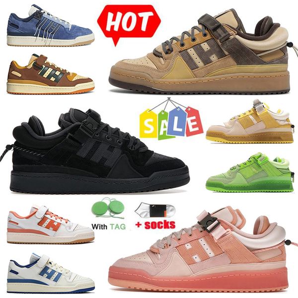 2022 with socks forum low platform sneakers running casual shoes mens women bad bunny buckle brown pink easter volt designer bright blue og, Black
2022 with socks forum low platform sneakers running casual shoes mens women bad bunny buckle brown pink easter volt designer bright blue og, Black