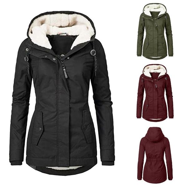 women's jackets cotton padded jacket black parka women solid hood fur warm winter coat plus size office ladies retro causal loose parka, Black;brown
women's jackets cotton padded jacket black parka women solid hood fur warm winter coat plus size office ladies retro causal loose parka, Black;brown
