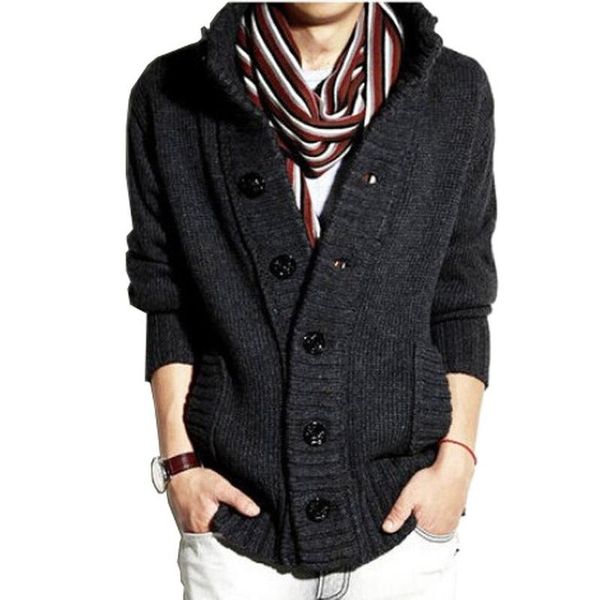 men's jackets sweater korean style knitwear stand collar cardigan autumn coat thick cotton, Black;brown
men's jackets sweater korean style knitwear stand collar cardigan autumn coat thick cotton, Black;brown