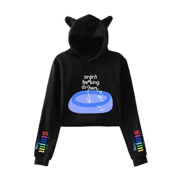 women's hoodies & sweatshirts 2021 sinjin drowning 2d print fashion cat ears girl sweatshirt clothes, Black
women's hoodies & sweatshirts 2021 sinjin drowning 2d print fashion cat ears girl sweatshirt clothes, Black
