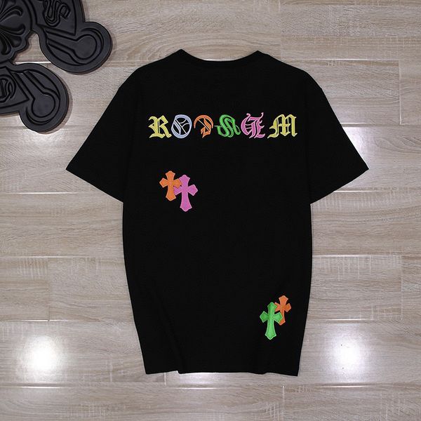 brand 21 summer new fashion brand ch crow rainbow sanskrit cross embroidery round neck short sleeve t-shirt for men, White;black
brand 21 summer new fashion brand ch crow rainbow sanskrit cross embroidery round neck short sleeve t-shirt for men, White;black
