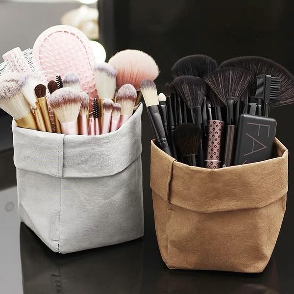 storage bags home washable kraft paper bag unbreakable plants grow sundries waterproof makeup brush organizer
storage bags home washable kraft paper bag unbreakable plants grow sundries waterproof makeup brush organizer