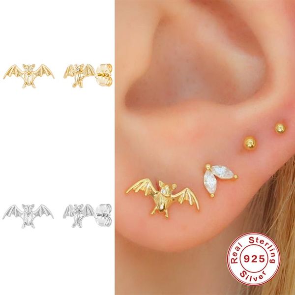 quinby 925 sterling silver european and american fashion personality creative zircon bat earrings jewelry stud, Golden;silver
quinby 925 sterling silver european and american fashion personality creative zircon bat earrings jewelry stud, Golden;silver