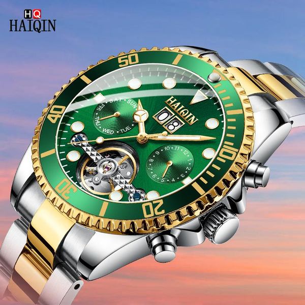 wristwatches haiqin business men's watch stainless steel automatic man clock fashion tourbillon military wristwatch men relogio masculi, Slivery;brown
wristwatches haiqin business men's watch stainless steel automatic man clock fashion tourbillon military wristwatch men relogio masculi, Slivery;brown