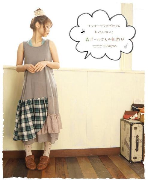 mori girl cotton dress lolita ruffles plaid gothic dresses women casual tank underdress robes femmes ukraine vestido tunic, Black;gray
mori girl cotton dress lolita ruffles plaid gothic dresses women casual tank underdress robes femmes ukraine vestido tunic, Black;gray
