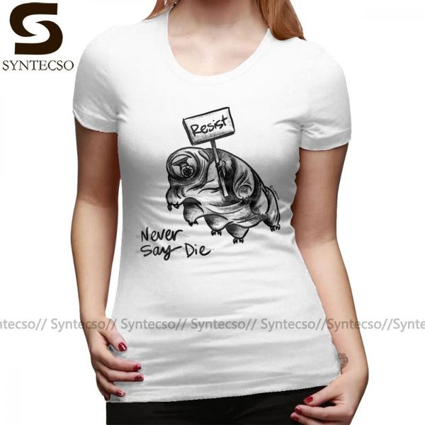 women's t-shirt water bear resistance tardigrade t shirt print kawaii women tshirt 100 cotton o neck oversize red ladies tee, White
women's t-shirt water bear resistance tardigrade t shirt print kawaii women tshirt 100 cotton o neck oversize red ladies tee, White