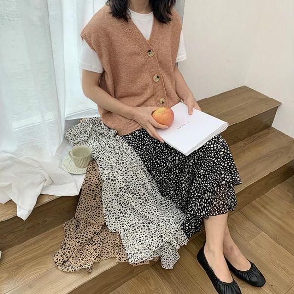 skirts 2021 spring women animal print long chiffon skirt high waist summer korean jupe elegant female irregular streetwear ruffle, Black
skirts 2021 spring women animal print long chiffon skirt high waist summer korean jupe elegant female irregular streetwear ruffle, Black